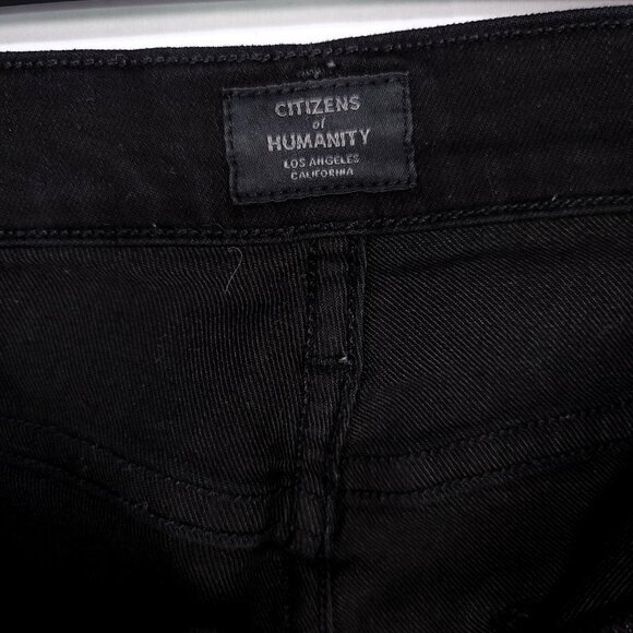 Citizens of Humanity Jeans Rocket High Rise Skinny Size 29 Studded Slit Ankle - Picture 13 of 15